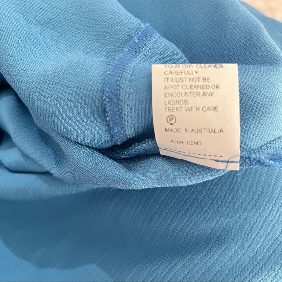 Bec And Bridge Frederick Asymmetrical Midi Dress Blue Size:6 - Picture 9 of 9